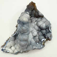 Load image into Gallery viewer, WEIRD Grey & Maroon Botryoidal Coral Geode