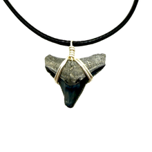 Load image into Gallery viewer, Shark Tooth Necklace for Men and Women Silver Shark Pendant