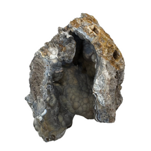 Load image into Gallery viewer, HUGE Grey & Purple Agatized Coral Geode