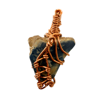 Load image into Gallery viewer, Handcrafted Wire Wrapped Partial Meg Fossil Necklace