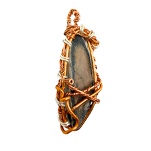 Load image into Gallery viewer, Handcrafted Wire Wrapped Whale Fossil Fragment Necklace