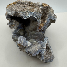 Load image into Gallery viewer, HUGE Grey & Purple Agatized Coral Geode