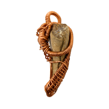 Load image into Gallery viewer, Sand Brown Handcrafted Wire Wrapped Coral Geode Necklace