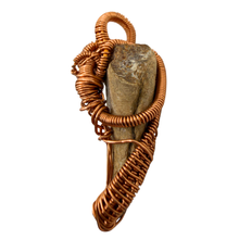 Load image into Gallery viewer, Sand Brown Handcrafted Wire Wrapped Coral Geode Necklace