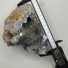 Load image into Gallery viewer, HUGE Grey & Purple Agatized Coral Geode