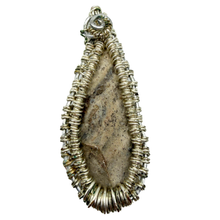 Load image into Gallery viewer, Silver Wrapped Handcrafted Wire Wrapped Native American Flake Necklace