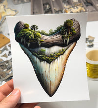 Load image into Gallery viewer, Florida Native Megalodon Sticker