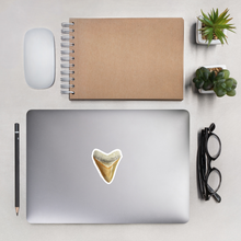 Load image into Gallery viewer, Orange Megalodon Shark Tooth Sticker