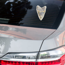 Load image into Gallery viewer, Green Lightning Megalodon Shark Tooth Sticker