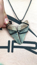 Load and play video in Gallery viewer, Split Megalodon Tooth Necklace