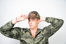 Load image into Gallery viewer, This camo coloration of this SHRKco windbreaker is a personal favorite of the owner.  It's great to wear outdoors and over other sweatshirts or jackets too.  And camouflage is timeless!