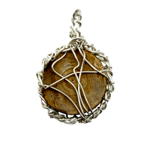 Load image into Gallery viewer, Sterling Silver Shark Fossil Vertebrae Pendant Necklace - Oceanic Fossil
