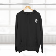 Load image into Gallery viewer, Fleece Hoodie - Scuba Steve and Megalodon Design
