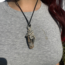 Load image into Gallery viewer, REAL Mastodon Fossil Necklace Pendant
