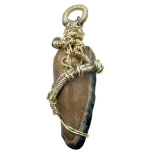 Load image into Gallery viewer, REAL Mastodon Fossil Necklace Pendant
