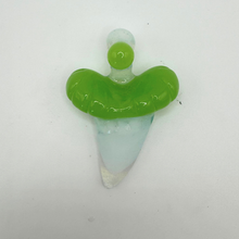Load image into Gallery viewer, Shark Tooth Glass Pendant--Handmade!
