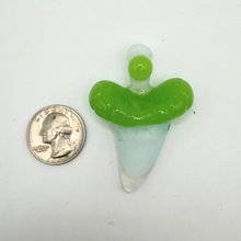 Load image into Gallery viewer, Shark Tooth Glass Pendant--Handmade!
