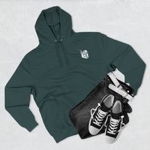 Load image into Gallery viewer, Fleece Hoodie - Scuba Steve and Megalodon Design

