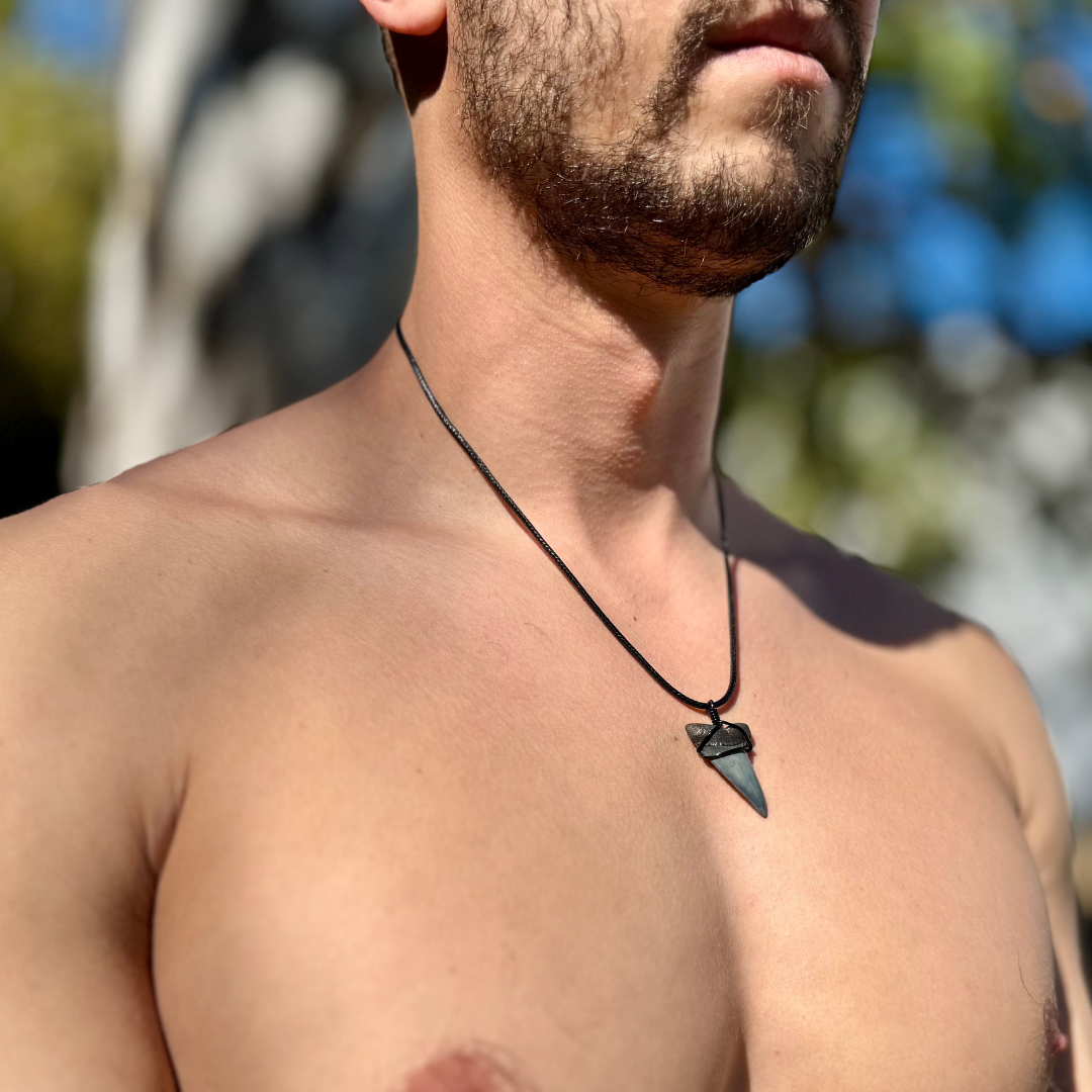 Mako Shark Fossil Necklace | Authentic Fossil Jewelry – SHRKco LLC