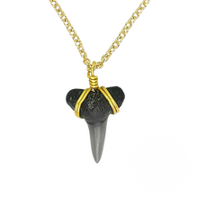 Load image into Gallery viewer, Real Gold Filled Shark Tooth Dainty Chain Necklace, 14 Karat
