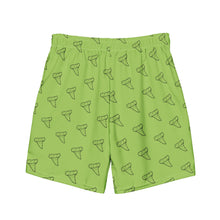 Load image into Gallery viewer, Back side of the shark tooth swim trunks, bathing suit
