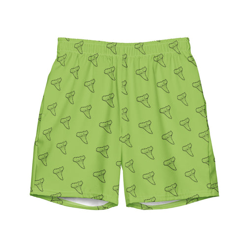 These awesome swim trunks feature an exact Mako Shark Tooth found by SHRKco owner that was so picturesque, it had to be shared to wear outdoors, to the beach, pool or wherever you spend your weekend. 