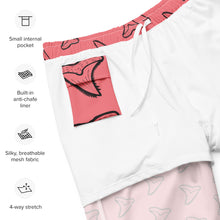 Load image into Gallery viewer, Salmon Snaggletooth Swim Trunks
